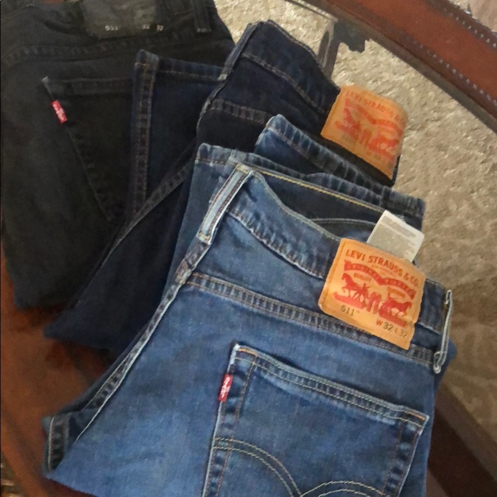 3 pair of 511 Levi’s